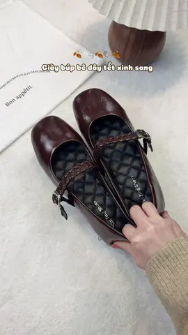 Giày búp bê dây tết xinh sang quá nè #giaynu #giayxinh #giaybupbe #gaubata 