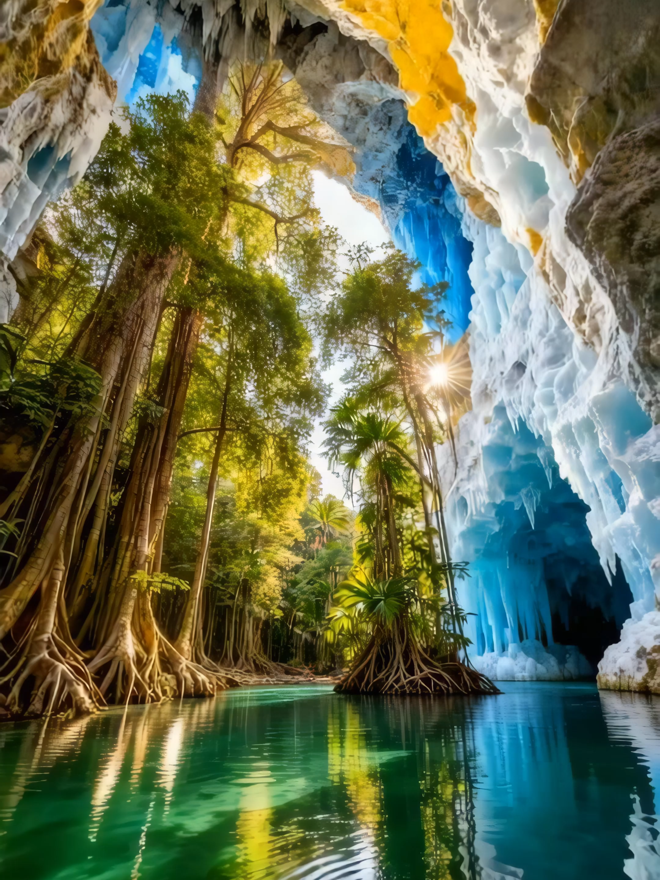 AIでしか描けない絶景27　～奇跡の池～　#aiart #癒し #幻想的な風景 #誰かに見せたい世界 #壁紙にどうぞ