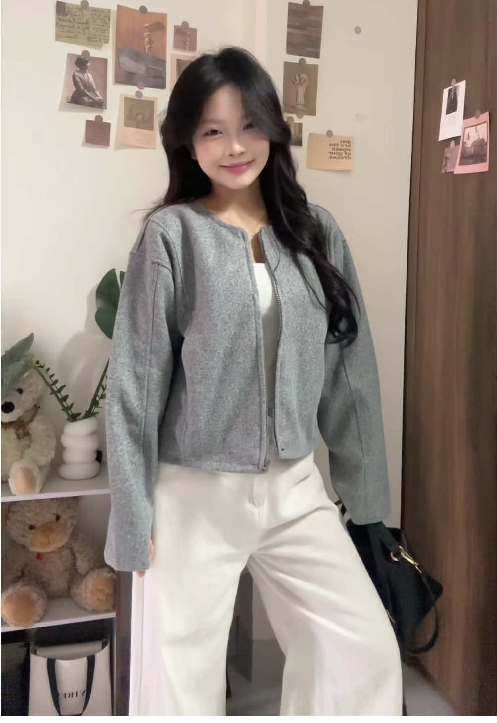 thêm 1 e áo dạ xinhh iu diện trong mùa đông này 🤍 @kimeehouse  #viral #fyp #OOTD #outfit 