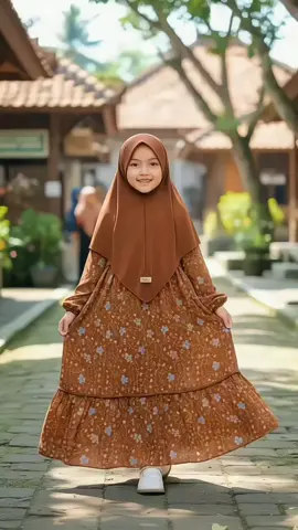 Set gamis dan jilbab rayon anak perempuan dari Shahia Servantina.#GamisAnakMurah #BajuMuslimAnakPerempuan #FashionAnakMuslimah 