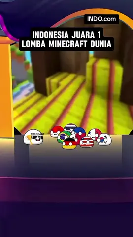 INDONESIA JUARA 1 LOMBA MINECRAFT DIDUNIA@azrealon_ #mrbeast #Minecraft #minecraftmemes #fypシ゚ 