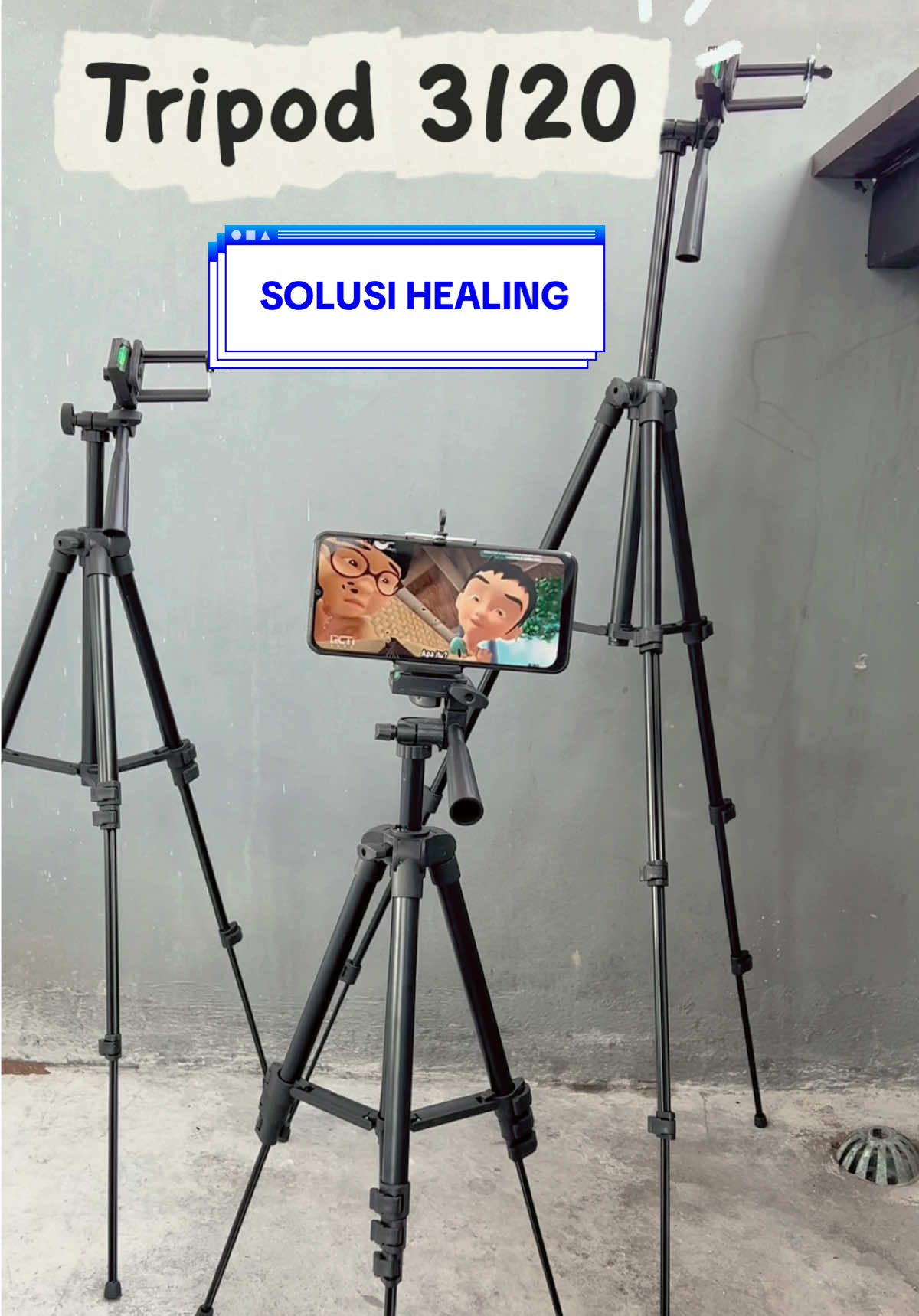 Tripod 3120 ringan, kokoh, dan wajib punya buat kamu yang suka bikin konten! Atur tinggi sampai ±1 meter lebih! Tripod 3120 bikin angle makin fleksibel.”😍👍#tripod #foto #video #praktis #fyppppppppppppppppppppppp 