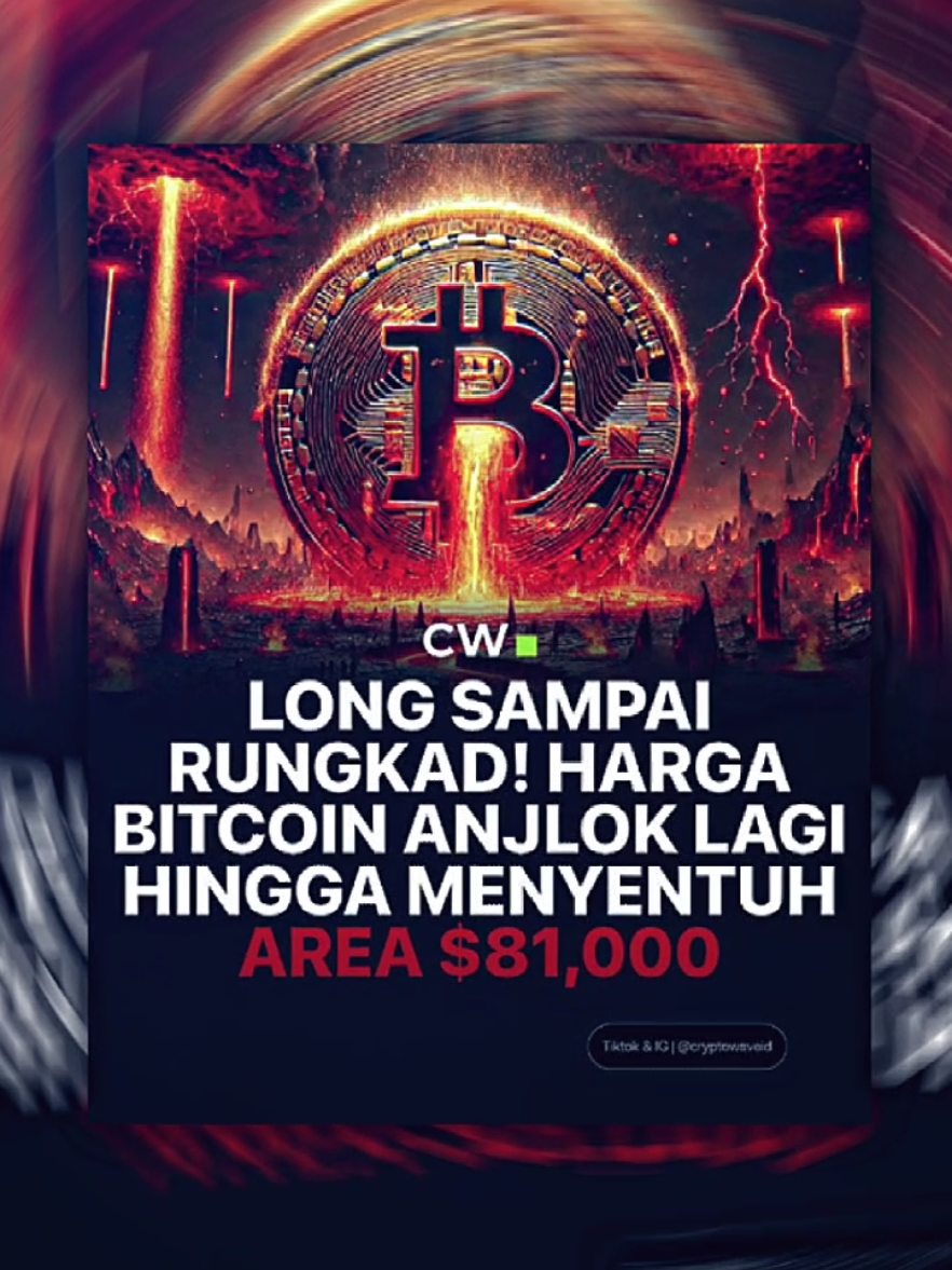 BREAKING NEWS 🚨  Bitcoin flash dump ke area $81,000. Banyak sekali Trader yang mengalami likuidasi besar-besaran! Semoga portofolio kalian tetap aman. #cryptowave #crypto #cryptocurrency #bitcoin #fyp  @CryptoWave 