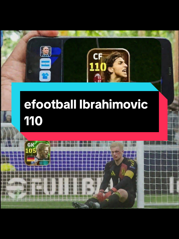 Ibrahimovic 110 bi khaw na ray sama Olivier Kahn bi 😭😂#efootball #gaming #viral #foryou #fyp 