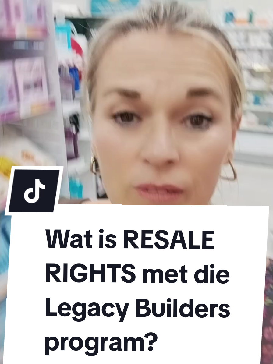 Wat is RESALE RIGHTS met die Legacy Builders program? #suidafrikaansetiktok #werkvandiehuisaf #retirement #aftree  #creatorsearchinsights 
