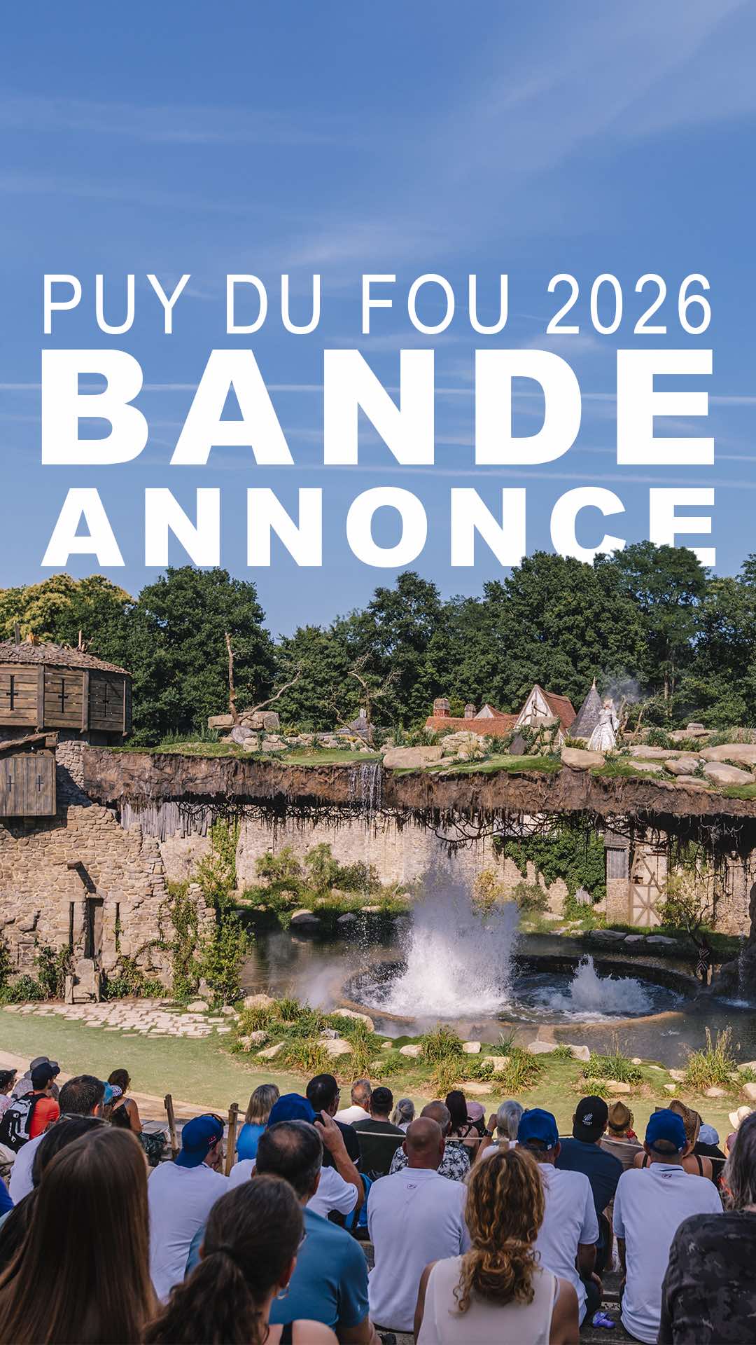 Saison 2026 du Puy du Fou en préparation. 🔥 👉 Rendez-vous le 4 avril 2026.   Le compte à rebours commence.  🫡   #PuyduFou #PuyduFou2026 #shows 