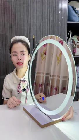 Gương DLQ Tròn Để Bàn trang điểm #gươngdenled #gươngdecor #xuhuongtiktok #xuhuong2025🍀🍃🍂🌺🌹🌸 #xuhuong2025🍀🍃🍂🌺🌹🌸 