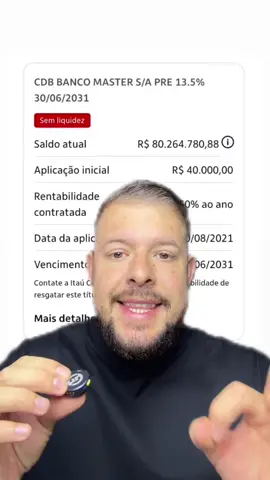 Mais de 1 milhão de pessoas foram afetadas por essa liquidação do banco master. Um verdadeiro absurdo sem precedentes! 