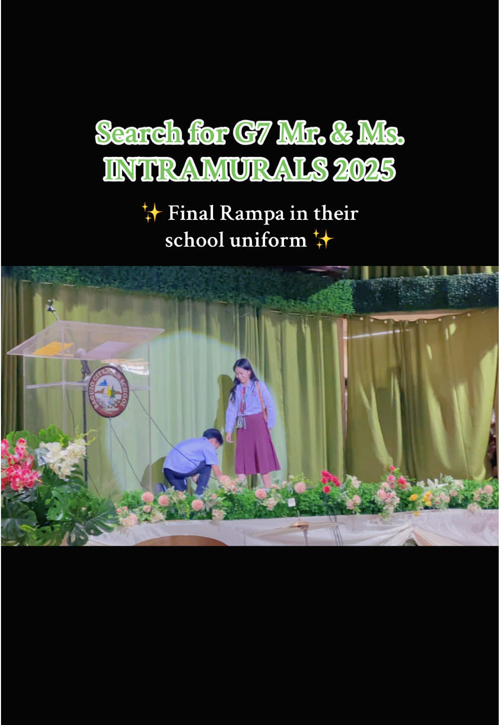 Final rampa before the next outfit…👔👗 Our Grade 7 pairs owned the stage with confidence and classic BCHS pride! ♥️🤍✨ #B#BCHSIntramurals2025M#MrAndMsIntramuralsgrade7pride ##intramurals2025🔥