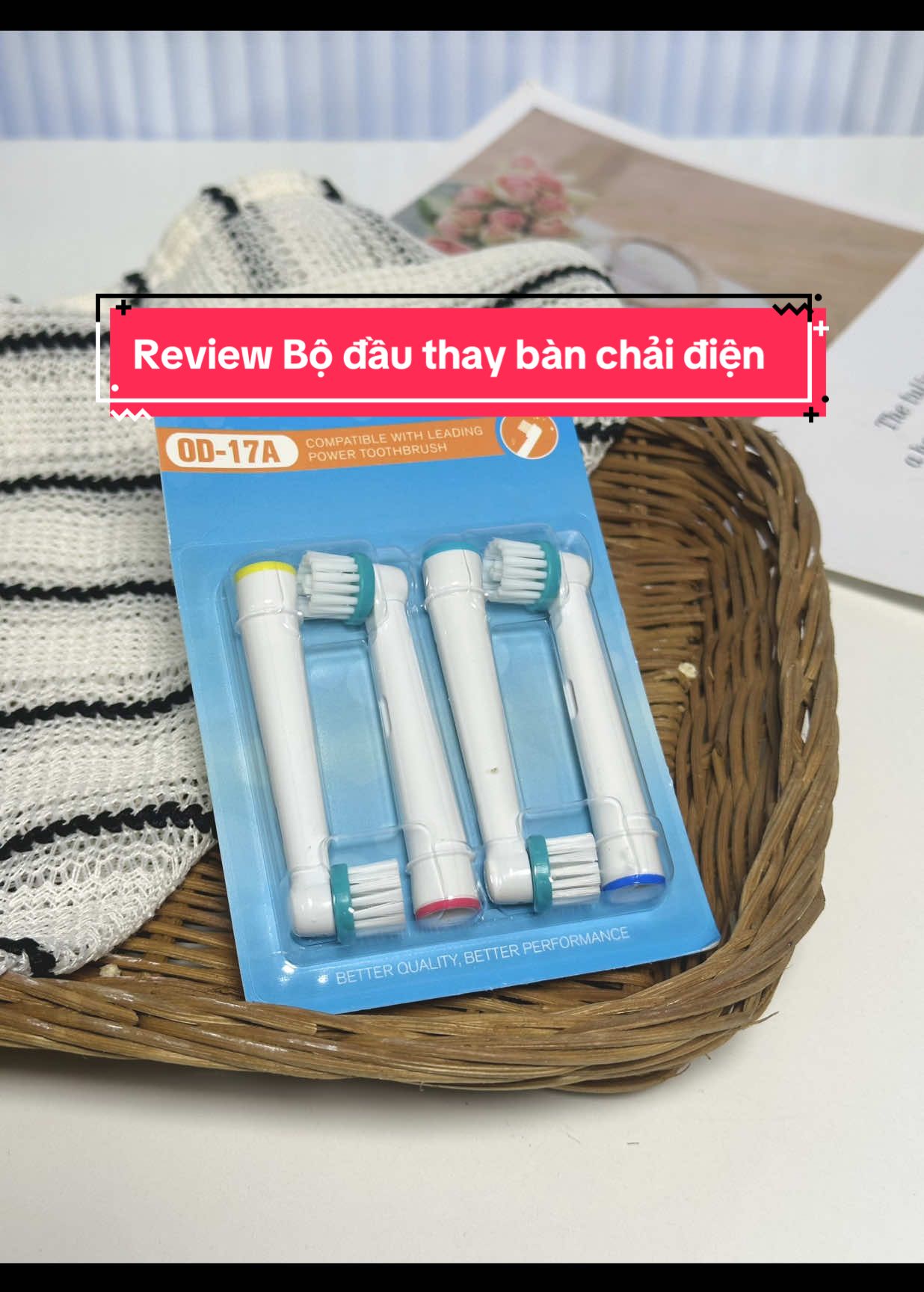 Bác nào lâu chưa thay đầu bàn chải điện thì thay đi nhá 🙈🙈bên trong đầu bàn chải dễ bị mốc, bám bẩn gây mùi hôi lắm 🥰 set đầu thay này chỉ dành cho bàn chải điện Oral B thôi nha #daubanchaidien #dauthaybanchaidien #oralb #daubanchaioralb #reviewvideo 