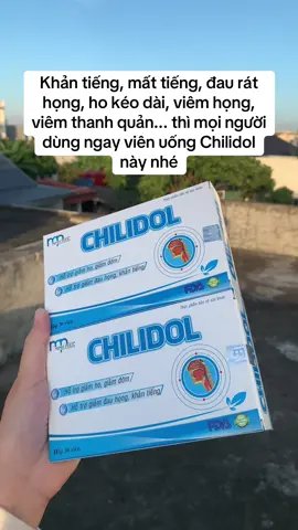 Viên uống/ngậm Chilidol hỗ trợ giảm khản tiếng, đau rát họng, viêm thanh quản #khantieng #daurathong #viemthanhquan #vienuongchilidol #chilidol 