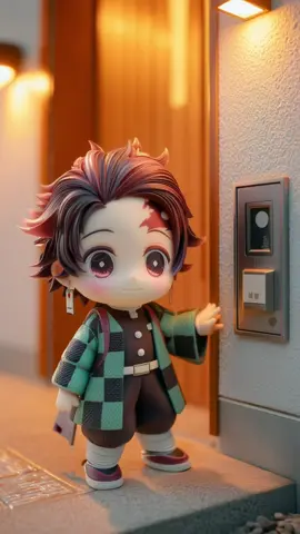 鬼滅の刃ミニチュア 家に遊びに来た炭治郎となかなか起きない義勇さん #竈門炭治郎 #冨岡義勇 #tanjiro #giyuutomioka #kimetsunoyaiba 