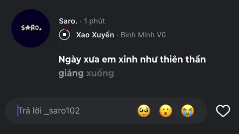 Ngày xưa em xinh như thiên thần giáng xuống #_saro102 #lyrics #nhachaymoingay #xuhuong 