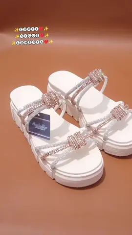 Papete Feminina Plataforma Birken Sandalia Flat de Brilho Leve Pedrarias Promoção. #papete #sandalia #flat #brilho #modafeminina 