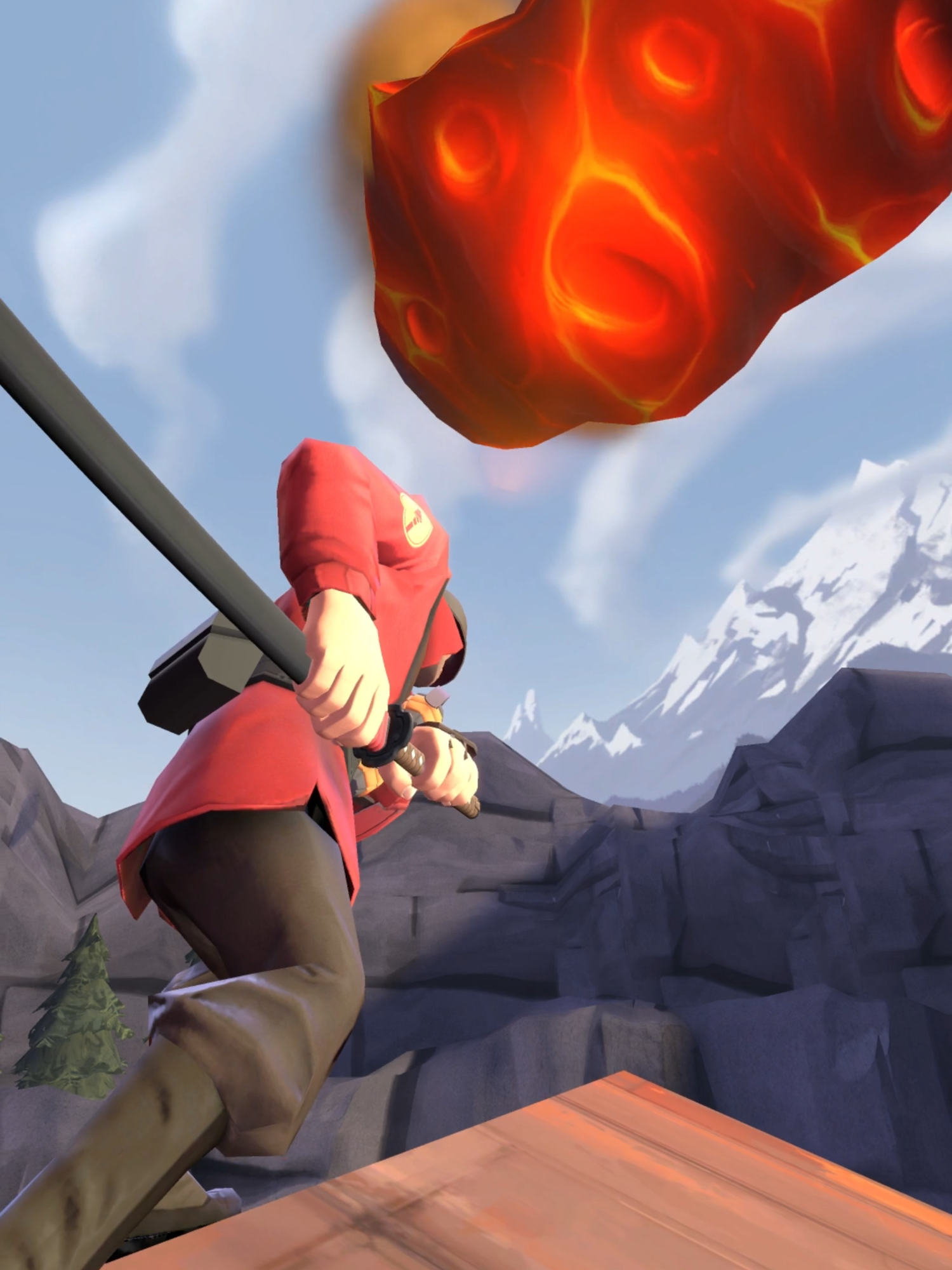 Parrying a Meteor #tf2 #sfm #teamfortress2 #tf2memes #animation #shorts #gaming #memes #animated #funny #meme #fyp #soldier #parry #parrying #meteor #earth #moon #space #katana