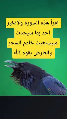 إقرأ هذه السورة ولاتخبر احد بما ستراه 