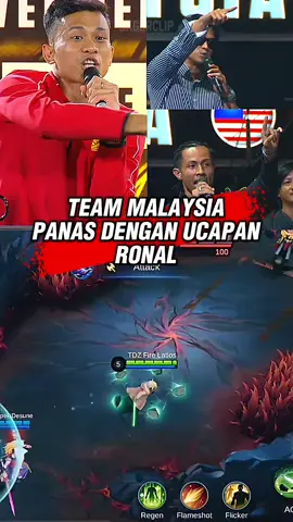 Team malaysia panas dengan ucapan ronal!!#MLBBNewMode #MLBBChaosClash #MLBB 