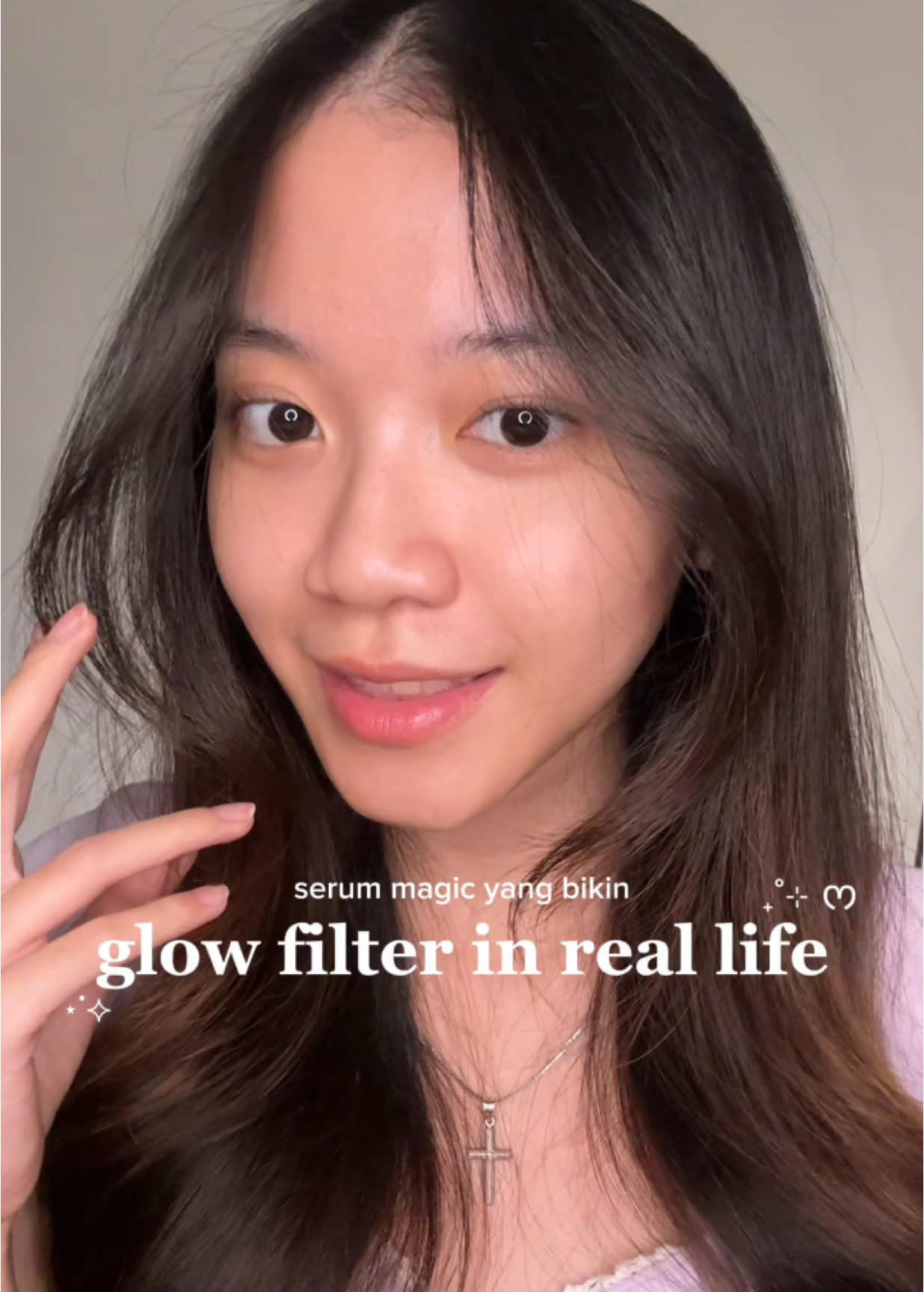 definisi glowing skin kaya pake filter 🪩✨!! #serum #skincare 