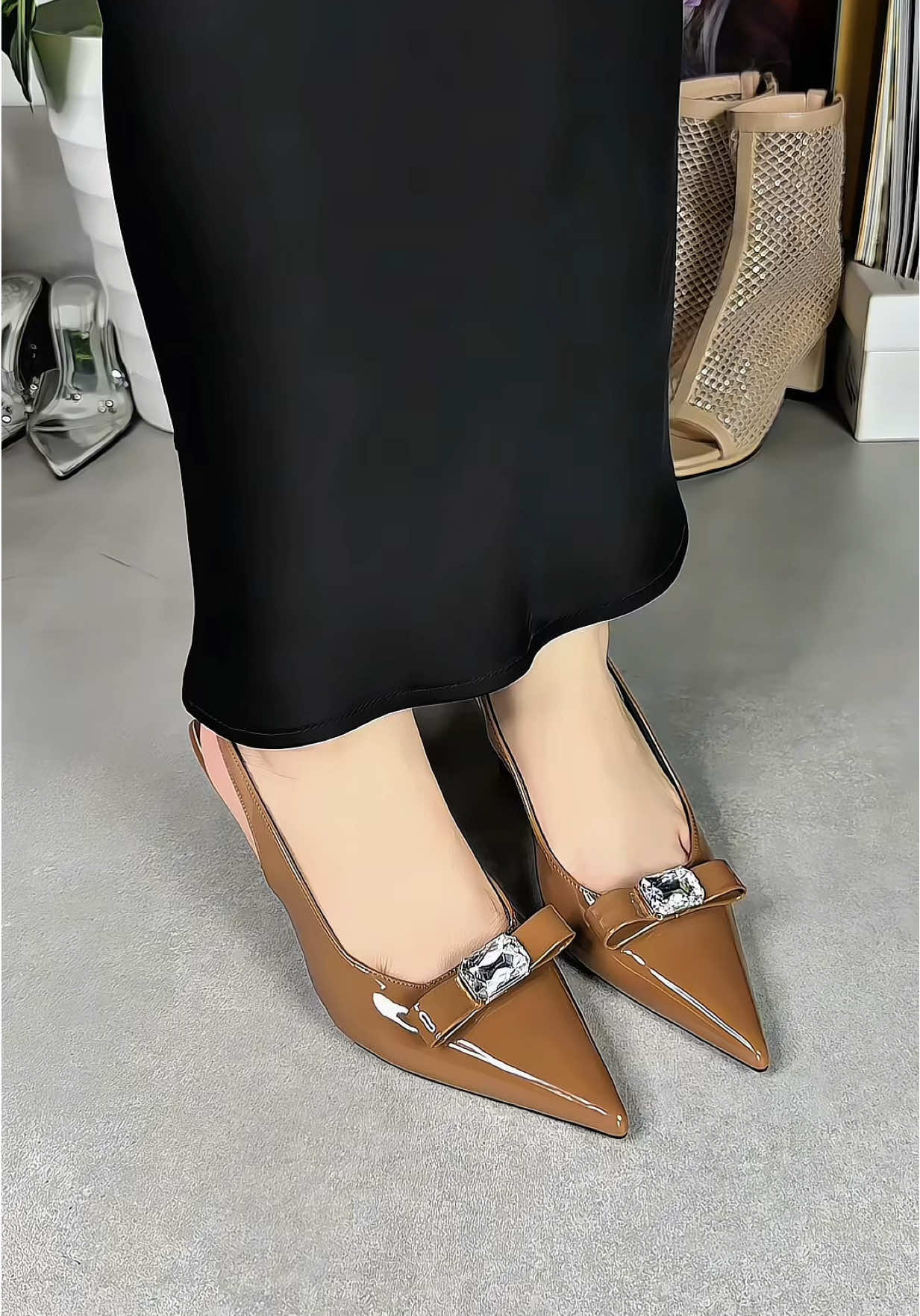 Giày cao gót 5 phân đi sang nè#xuhuong #xuhuongtiktok #giaycaogot #depxinhmoingay #giaydepxinh 