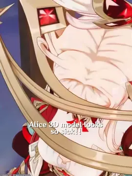 THE WINKKKK yup I’m done for #GenshinImpact #hoyocreators #alicegenshinimpact #alicegenshin  Alice genshin impact model 3D in game 