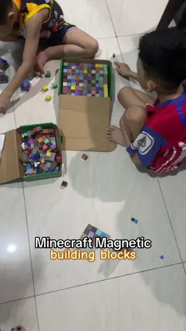 Creative Toy for Kiddos, Less ScreenTime! 🥰🥰 #minecraftbuilding #magneticblocksforkids #lessscreentimetips #perfectforgiftideas #buildingblocks 