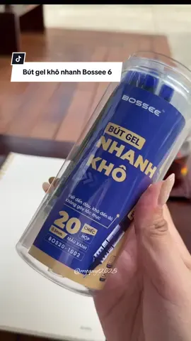 Bút gel khô nhanh thì thử Bossee đi, mực đều đẹp mà êm lắm cơ #minhlamequytday #butgelkhonhanh #butgelhocsinh #butgel #backtoschool 