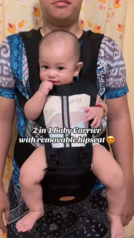 2 in 1 baby carrier with removable hipseat 🥰 #babytiktok #babycarrier #ftm #fyp #infant  