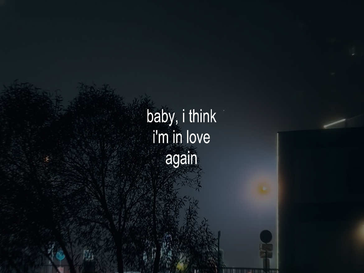 i think i'm in love again..