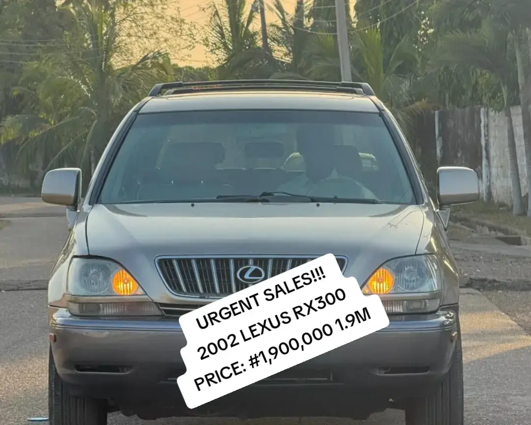 URGENT SALES!!! 2002 LEXUS RX300 GIVEAWAY PRICE  PRICE: #1,900,000 1.9M call/Whatsapp 07049335957 Condition Foreign used Accident free, Low mileage, untouched engine & gear, Factory Fitted AC very cool, buy and drive 💯 call/Whatsapp 07049335957 price:  1,900,000 1.9M #lexus  #vira #fypシ゚viral🖤tiktok #abuja