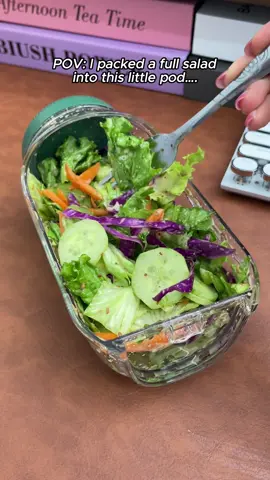 Obsessed with this salad pod#saladpod #salad #asmr #tiktokshop