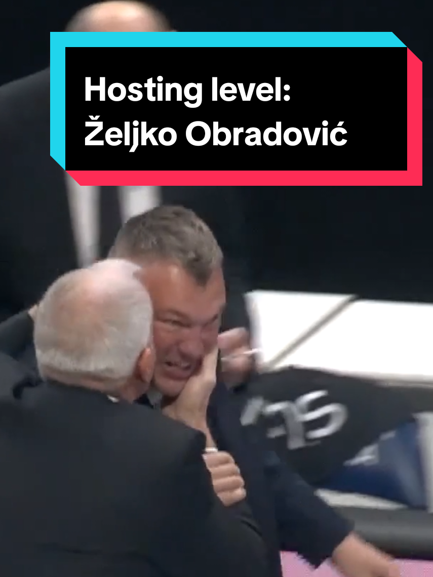 Hosting level: Željko Obradović. #euroleague #jasikevicius #basketballtiktok 