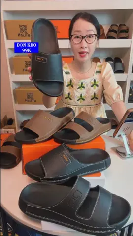 [Dép Công Thái Học ] - Bản Hai Quai Nâng Cấp , Da Bò Lưu Bút Cao Cấp HaLiTa, Đế Cao Su Vân Nhám Chống Trơn Trượt