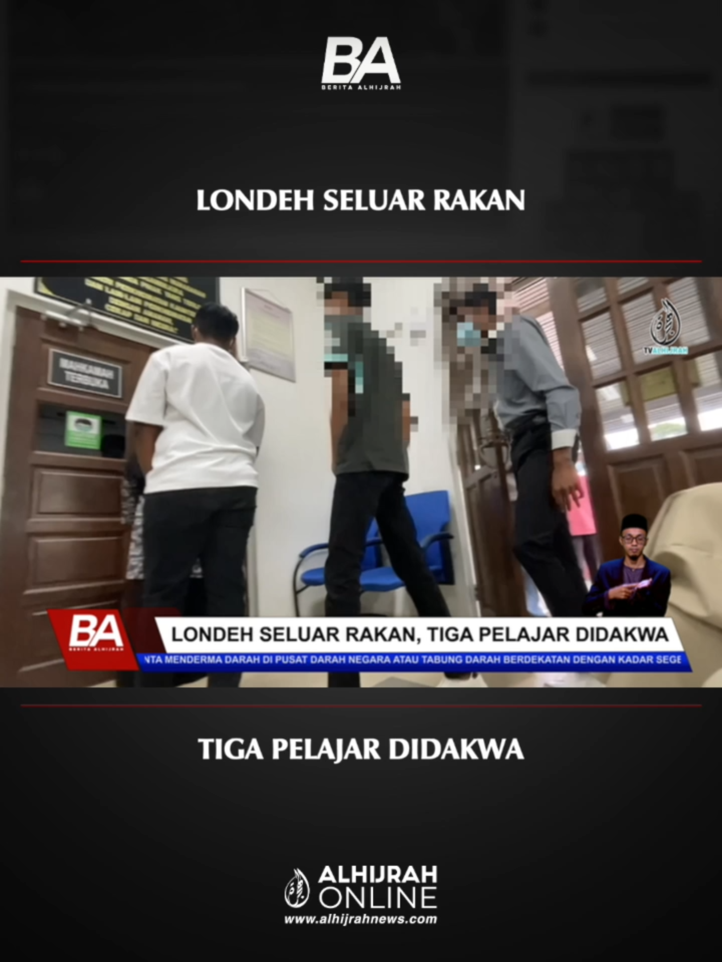 Tiga pelajar Tingkatan Empat di sebuah sekolah menengah di Parit, didakwa di Mahkamah Majistret kerana mencederakan dan melondeh seluar seorang pelajar, Jumaat lalu.