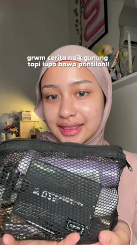GRWMMM sambil cerita serba serbi ketinggalan printilan pas naik gunung wkwkwk tapi minimal udah pake parfume @The Body Tale sblm nanjak jadi masih ada wanginya