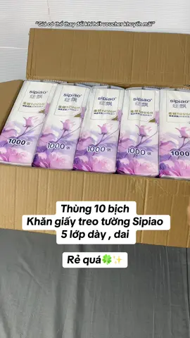 Thùng 10 bịch khăn giấy #khangiay #khangiayrut #khangiaytreotuong #khangiaysipiao #sipiao 