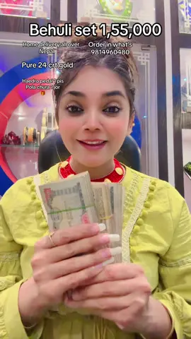 Behuli set 1,55,000#whatsapp9814960480 #24kgold #birtamode_jhapa #dewajewellerybirtamode❤️ @Rabinakarn 
