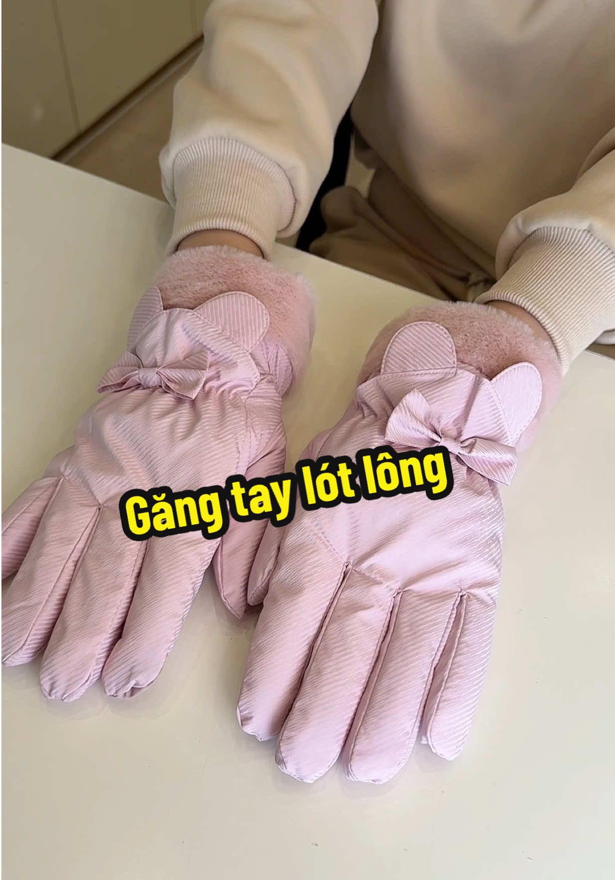 Găng tay lót lông dày dặn, siêu ấm #thudongxudaily #gangtay #gangtaylotlong #gangtaymuadong #sieuam 