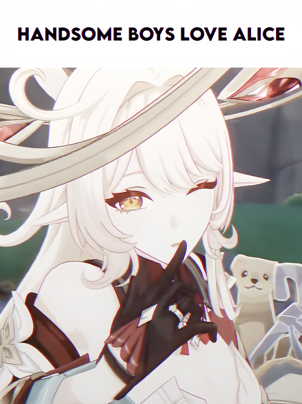 6.2 | mommy alice awas aja kalau suami kamu tuh npc yaaa, aku lipet nih bumi bentuk jajar genjang. aku yang cewek aja naksirrr, siapa pria yang beruntung itu hoyo 😠 . . #alicegenshin #alice #GenshinImpact #xybca