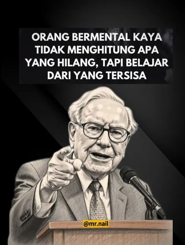 Setiap orang pernah kehilangan. Uang, peluang, hubungan, atau hal yang dulu begitu dijaga. Tapi cara seseorang merespons kehilangan menentukan arah hidupnya setelah itu. Ada yang terus terjebak dalam penyesalan, ada juga yang memilih belajar dari yang tersisa dan melanjutkan hidup dengan kepala tegak. Dalam buku The Psychology of Money, Morgan Housel menjelaskan bahwa kunci dari ketahanan finansial dan emosional bukan pada seberapa banyak yang kamu punya, tapi pada kemampuan beradaptasi ketika sesuatu hilang. Sementara itu, Viktor E. Frankl dalam Man's Search for Meaning menulis bahwa manusia selalu punya ruang untuk memilih: menyerah pada kehilangan, atau menemukan makna di tengahnya. Berikut lima prinsip sederhana untuk belajar bertahan dan bertumbuh dari apa yang tersisa. 1. Terima bahwa kehilangan adalah bagian dari perjalanan. Kamu tidak bisa belajar tentang kelimpahan tanpa pernah kehilangan. Orang dengan mental kaya memahami bahwa kehilangan bukan hukuman, tapi bagian alami dari perubahan hidup. Alih-alih melawan kenyataan, mereka belajar menerimanya dengan kepala dingin. Karena hanya setelah menerima, seseorang bisa mulai melihat jalan baru yang terbuka. 2. Fokus pada apa yang masih bisa dikendalikan. Kamu tidak bisa mengubah apa yang sudah pergi, tapi kamu selalu bisa memilih bagaimana meresponsnya. Fokuslah pada tindakan kecil yang bisa kamu lakukan hari ini. Setiap langkah kecil yang dilakukan dengan sadar membangun kekuatan baru. Orang yang berpikir kaya tahu bahwa energi terbaiknya tidak boleh dihabiskan untuk mengeluh, tapi untuk memperbaiki yang masih bisa diperjuangkan. 3. Lihat peluang di balik kehilangan. Banyak pintu besar terbuka setelah pintu kecil tertutup. Kadang, kehilangan sesuatu justru memaksamu tumbuh di arah yang tidak pernah kamu duga. Coba ubah pertanyaanmu dari 