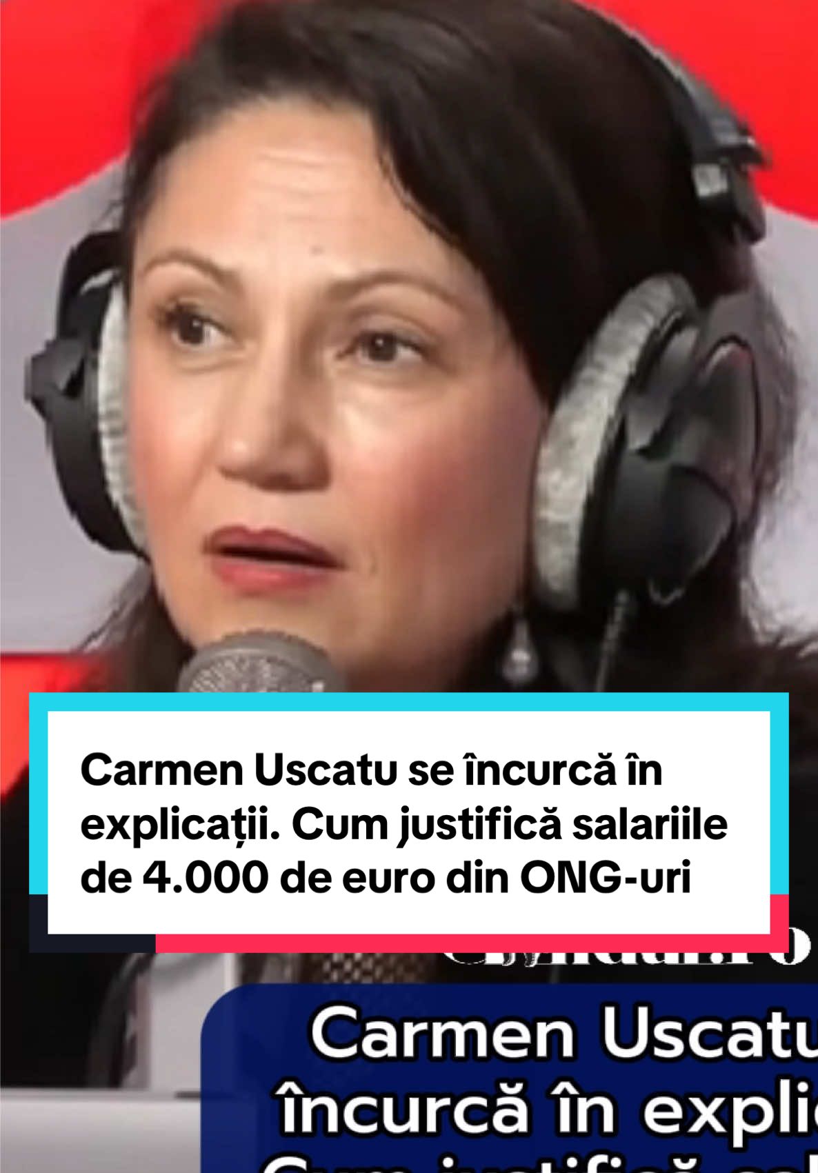 Carmen Uscatu se încurcă în explicații. Cum justifică salariile de 4.000 de euro din ONG-ul Dăruiește viață. „Nu e o surpriză că luăm salarii”  #romania #salarii #news #stirilezilei #gandul