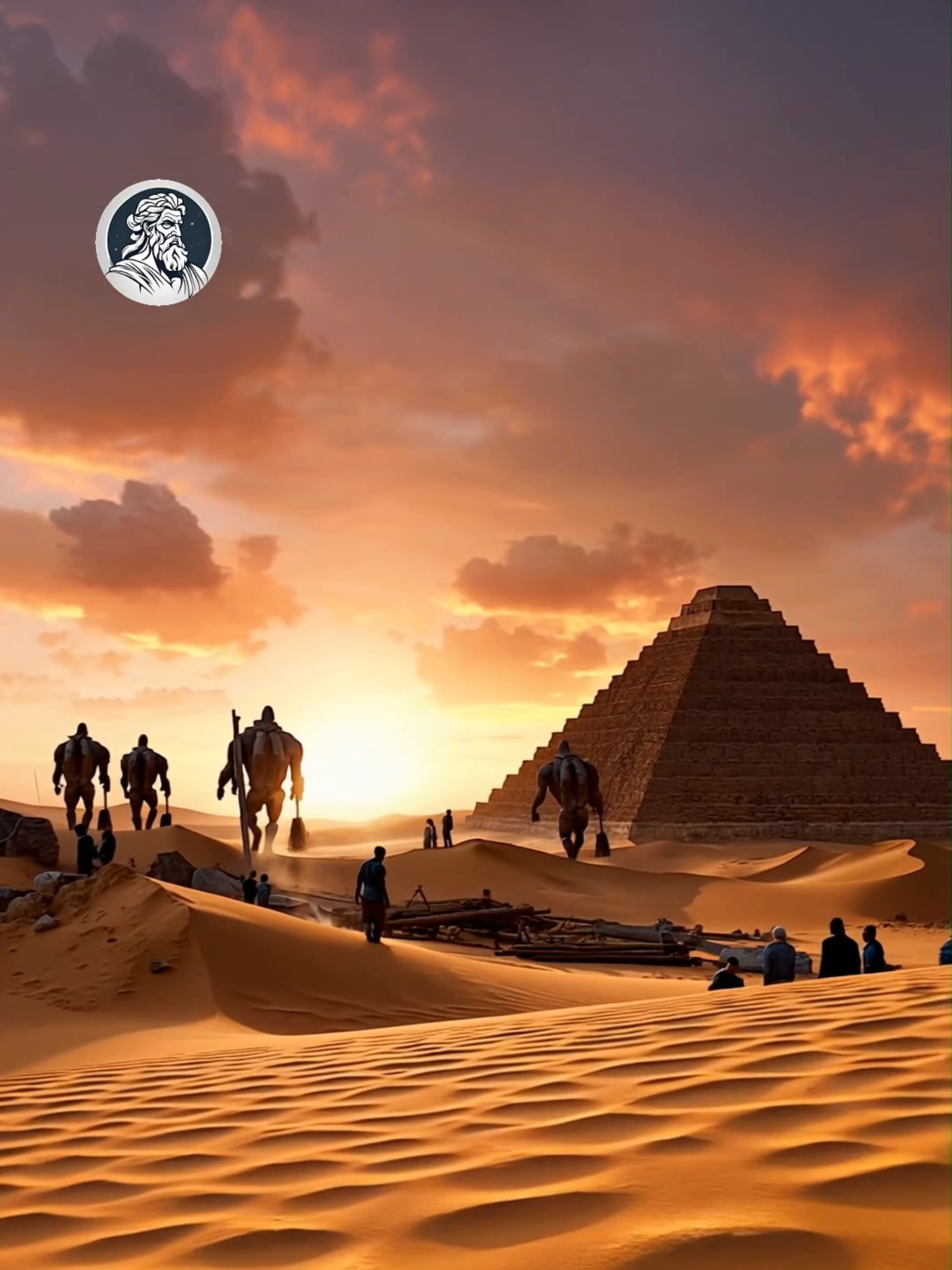 HOW THE PYRAMIDS WERE MADE #cadamitologia #fyp #ai #giants #egypt #desert #pyramids #alien