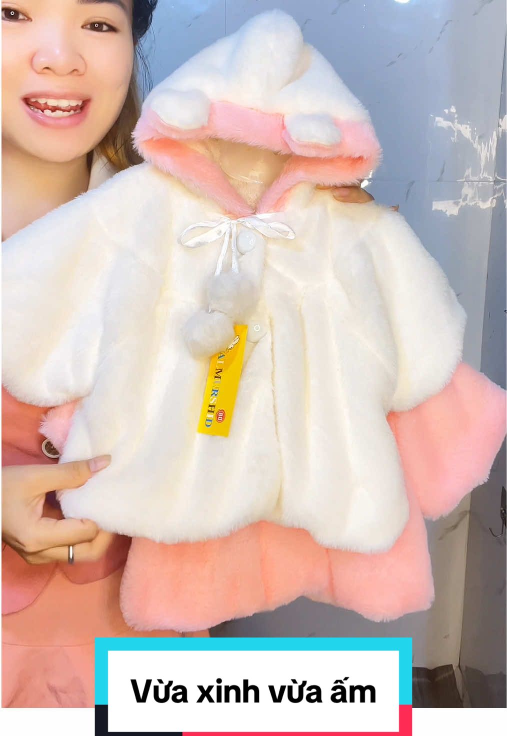 Áo lông bé gái xinh lắm luôn nè mẹ ơi #aolong #aokhoac #thoitrangtreem #dothudong #viral 