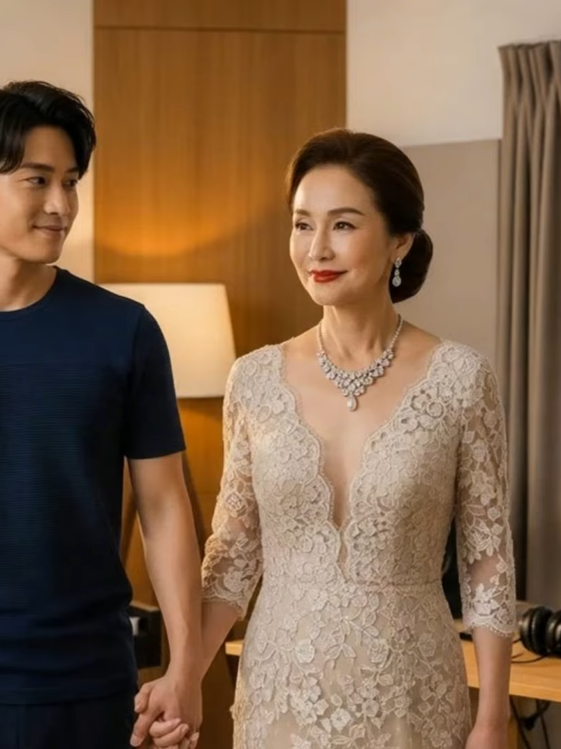 成熟した女性は、若い男性の初めてのキスに心を揺らした