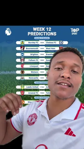 Premier League returns for gameweek 12 @Top Sport 