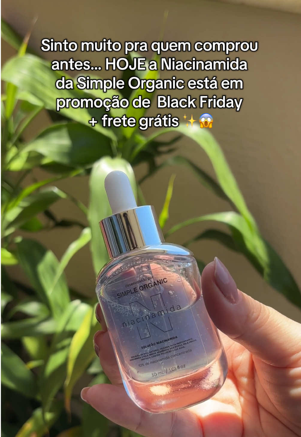 A @Simple Organic Beauty está em Black Friday! Aproveita para comprar a niacinamida viral com desconto! #simpleorganic #niacinamida #skincare #blackfriday #fyp 