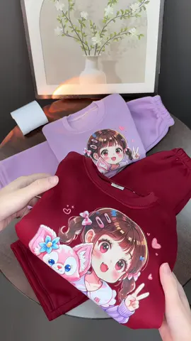 Bộ nỉ bông bé gái #bonibegai #dobobegai #dothudongbegai #thoitrangtreem 