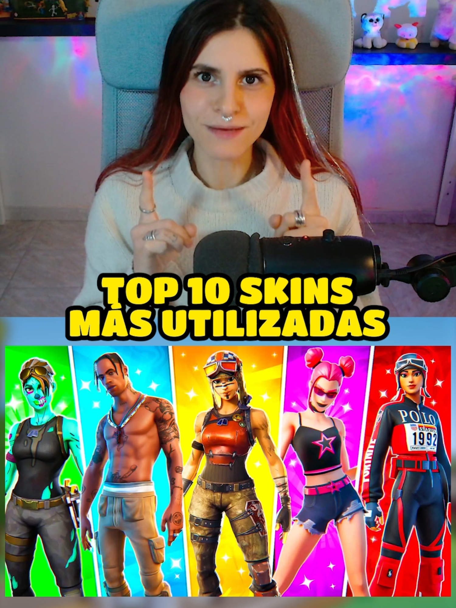 TOP 10 SKINS MÁS UTILIZADAS DE FORTNITE ✅😱 #fortnite #fortniteclips #novedadesfortnite #noticiasfortnite