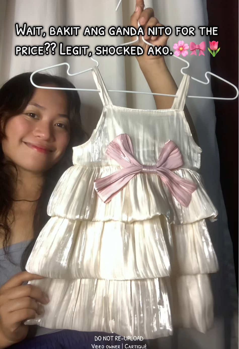 Hindi ko kinaya kung gaano ka-adorable ’tong dress 😭💗 Perfect for birthdays, pictorials, o kahit simpleng lakad. Super soft pa sa skin ni baby! #babydress #dressforkids #bowdress #creatorsearchinsight 