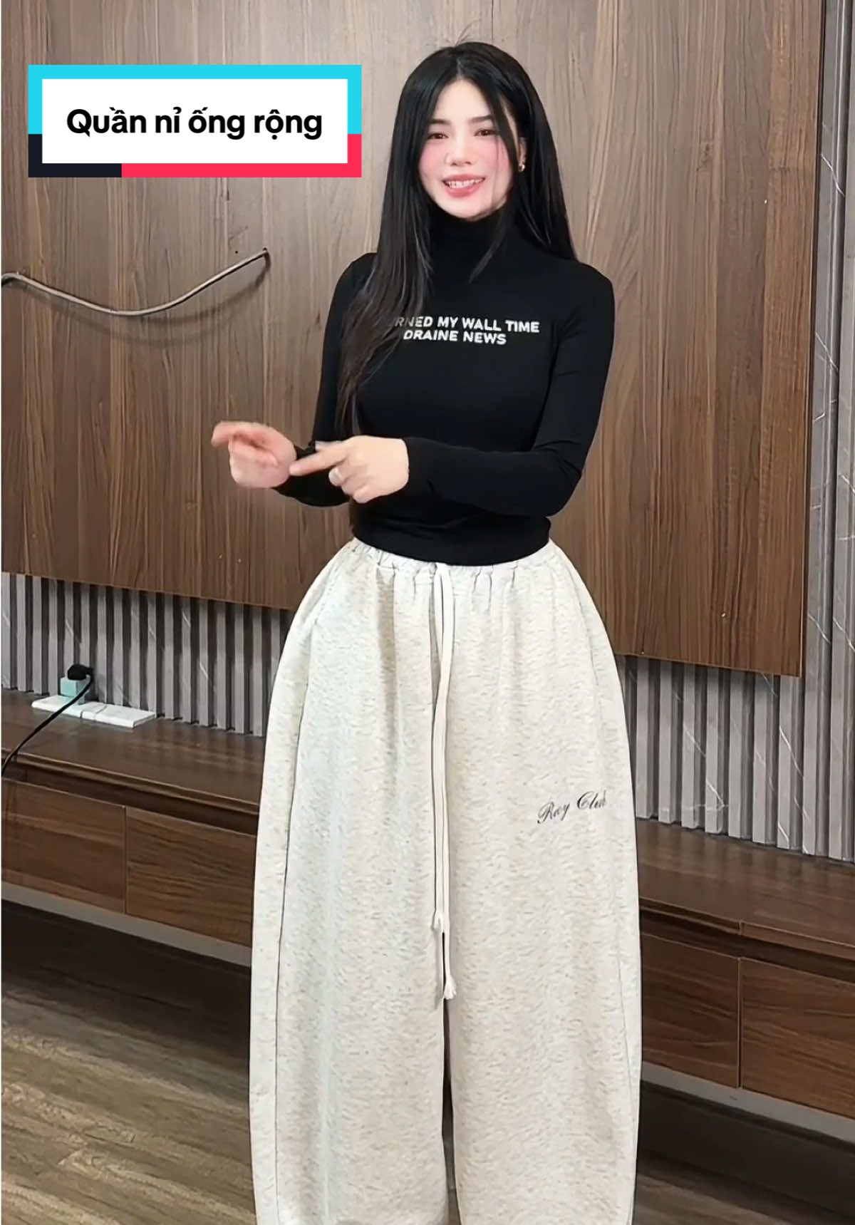 Quần nỉ ống rộng trẻ trung cá tính 😍😍#xuhuong #huynhchang00 #huynhchangreview 