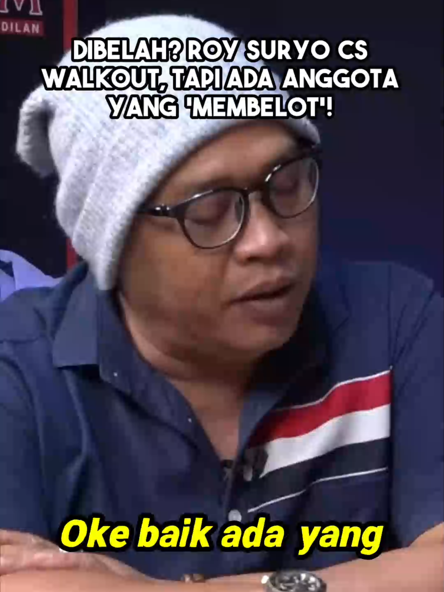 Dibelah!!! Roy Suryo Cs Walkout?!?!?!?! Tapi Ada Anggota yang 'Membelot'??!?!?!?!?!? #prabowo #gerindra #gibran #jokowi #polri #mahfudmd #listyosigitprabowo #sufmidasco #roysuryo